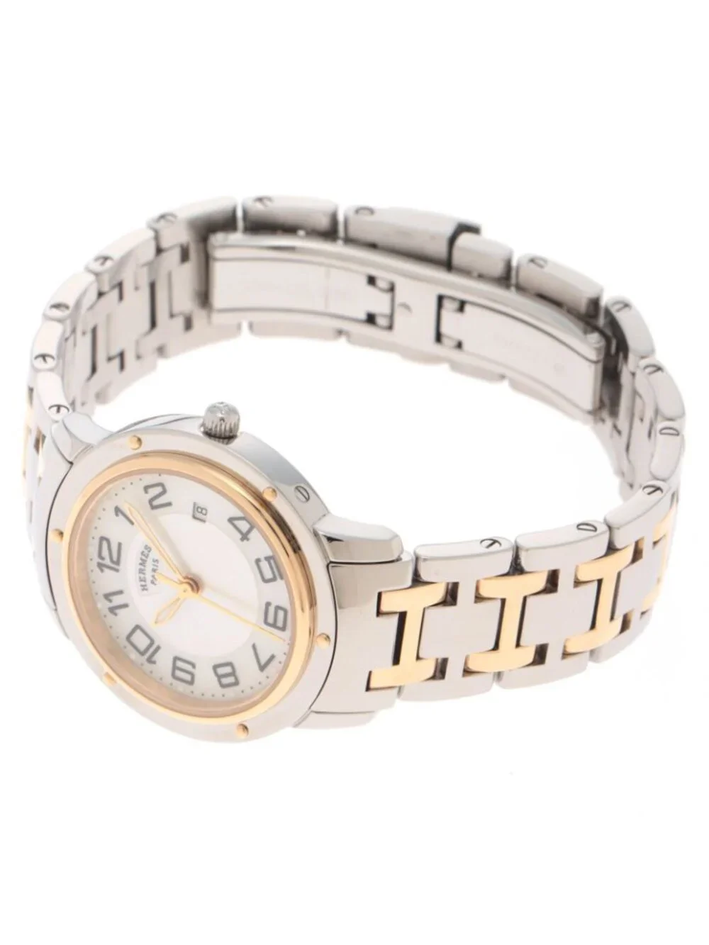 Hermes Clipper Watch Stainless Steel Shell Quartz